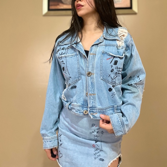 Manière De Voir Jackets & Blazers - Maniere De Voir Jean Jacket